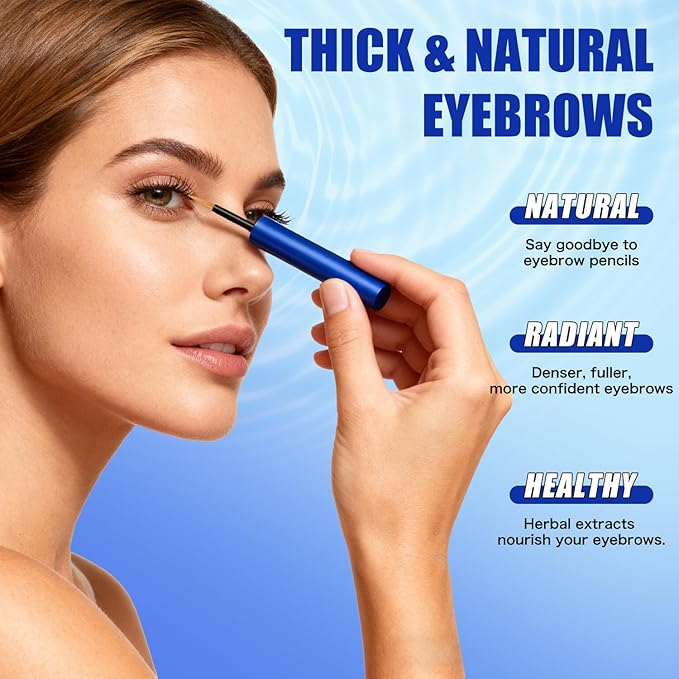 W3W Eyelash Growth Serum for Boost,Lash Growth Serum Advanced Formula for Longer, Fuller, and Thicker Lashes, 3 ML (Blue)
