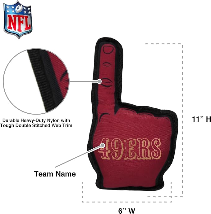 Pets First NFL Unisex NFL #1 Fan Dog Toy