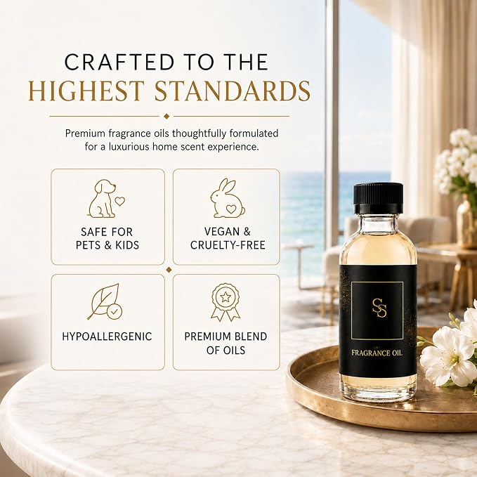 Luxury Hotel Diffuser Oil for Hotels and Homes - Aromatherapy Oils for use with an Essential Oil Diffuser at Home - Fragrance-Scent Diffuser Oil Blend (Rose Amour) 4.05fl oz (120ml)