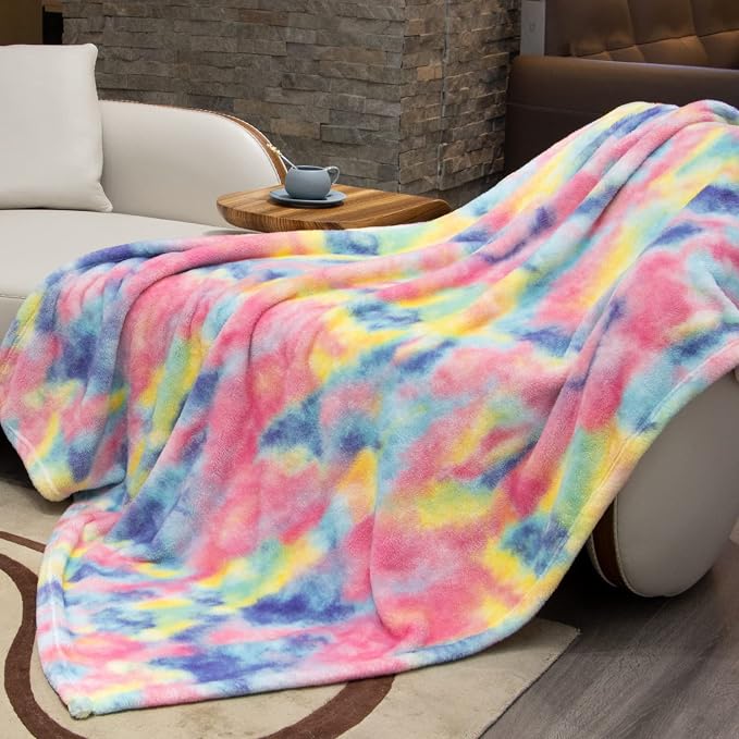 obinsm Fleece Throw Blanket, Ultra Soft Warm Lightweight Flannel Microfiber Plush Throw for Couch Sofa Bed, Fuzzy Cozy Blanket for Women, Home Decor Travel Camping Gift, 50x60