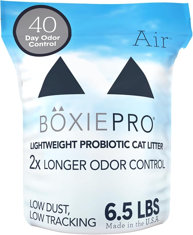 Boxie Probiotic Lightweight Clumping Cat Litter 40+ Day Odor Control 6.5 lb