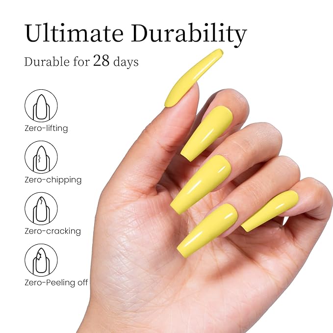 MAYCHAO 15ML Lemon Yellow Gel Nail Polish 1Pc Pastel Yellow Gel Polish Soak Off UV LED Nail Polish Nail Art Starter Manicure Salon DIY at Home, 0.5 OZ