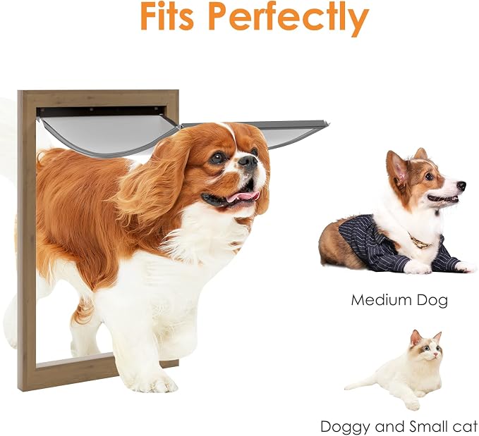 MIAOTONG Easy to Install Medium Dog Door Replacement Flap with Screws | Pet Door Replacement Flap Compatible with PetSafe Freedom PAC11-11038,Measures 13 1/8”x 24 7/8”, Weather-Proof & No Warped