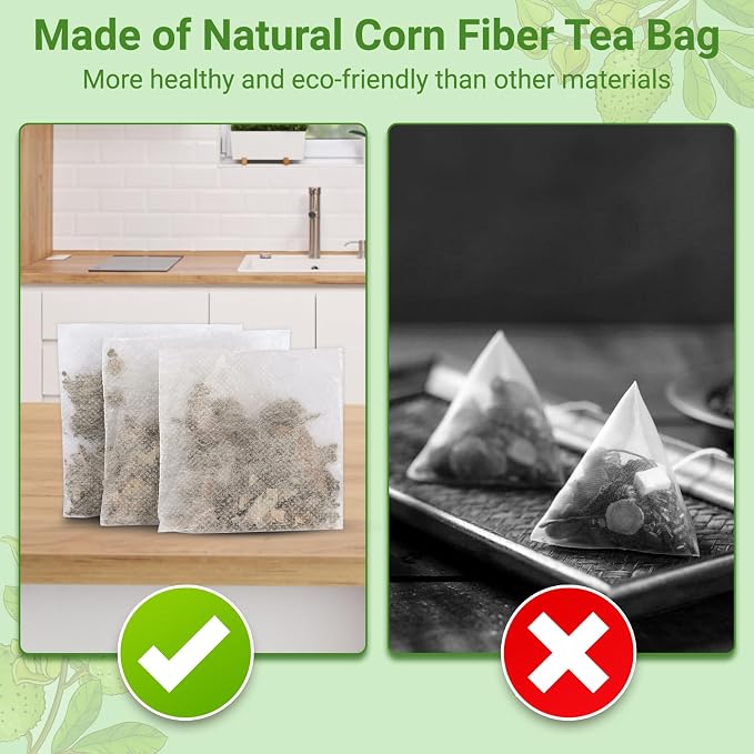 Soursop Leaves Tea Bags, Premium Soursop Graviola Leaves Herbal Tea, Pure & Natural Soursop Leaves for Digestion, Support Healthy Skin & Sleep, No Additives, Caffeine Free (100 Bags/2 Pack)