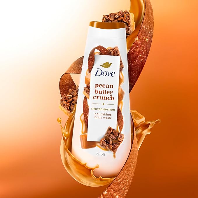 Dove Limited Edition Holiday Treats Body Wash for Deep Nourishment Pecan Buttercrunch 20 oz