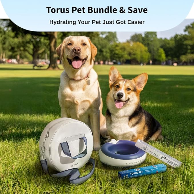 Torus Pet® Tote Bag for Dog Water Dispensers | Fits Maxi & Mini Bowls | Insulated & Water-Resistant | Poop Bag Holder Included | Stylish Dog Walking Bag for Walks, Car Journeys & Daily Adventures
