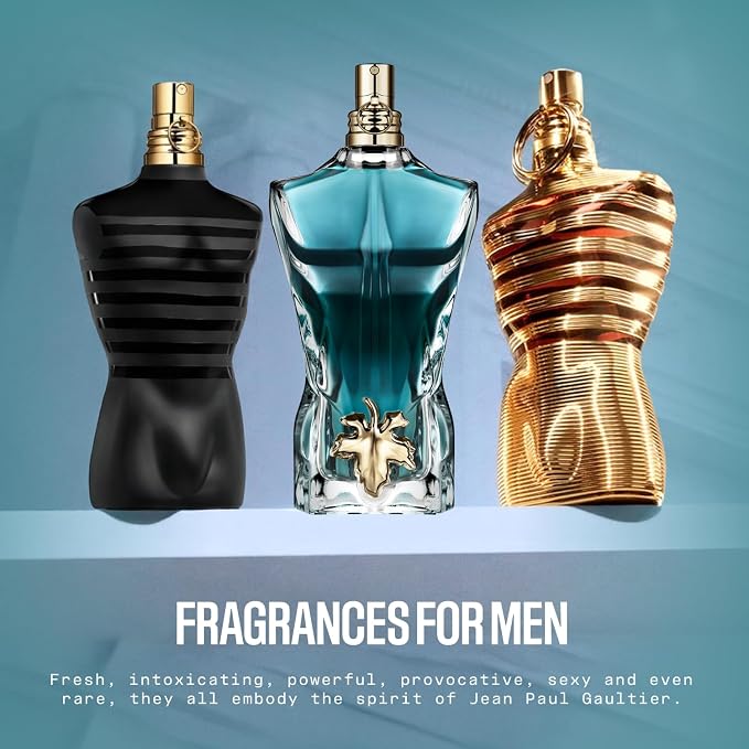 Jean Paul Gaultier Le Beau Eau de Toilette for Men - Long Lasting Addictive Aromatic Woody Mens Cologne with Bergamot, Coconut Wood & Tonka Bean - Designer Fragrance Spray, 2.5 oz