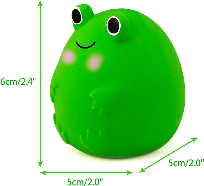 CHIWAVA 4PCS 2.4" Squeak Latex Puppy Toy Funny Animal Sets for Small Dog