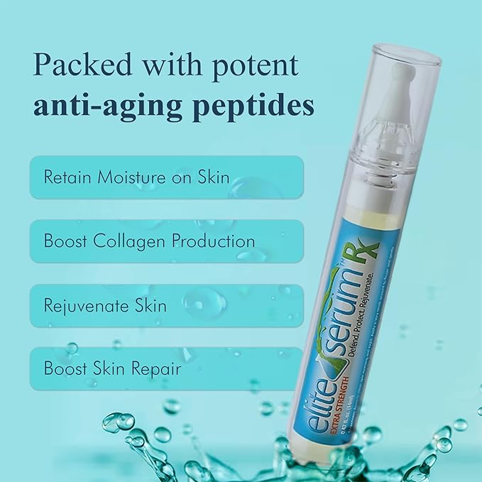 Elite Serum Rx - Eye Serum for Dark Circles and Puffiness with Multi Peptide | Anti Aging Under Eye Serum for Wrinkles, Bags, Fine Lines & Crow's Feet | Eye Treatment for Men Women