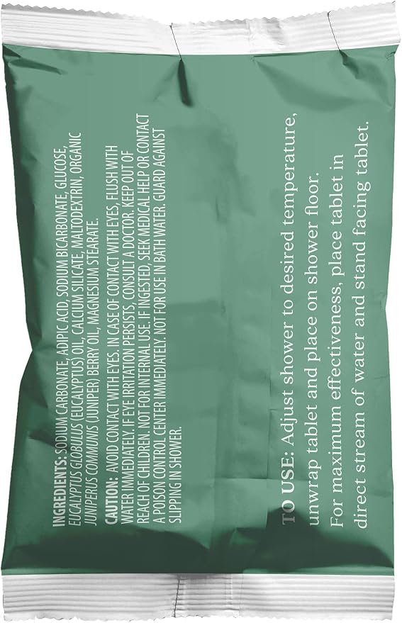 Aura Cacia - Purifying Eucalyptus Shower Tablet |Pure Essential Oils | Contains 3 Individually-Wrapped 1 oz. Tablets
