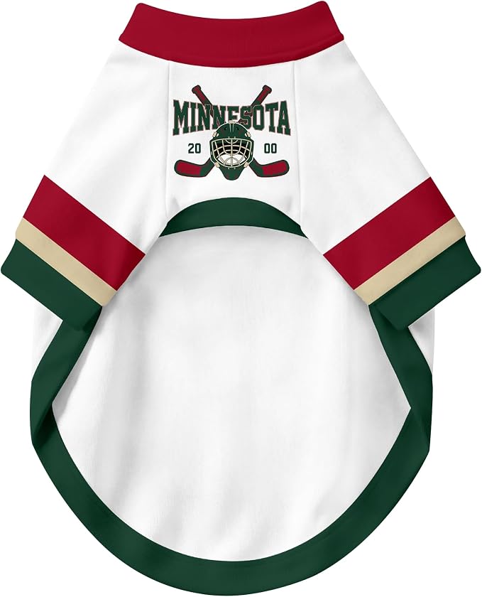 Minnesota Dog Clothes Personalized Pet T Shirt for Dogs Gift | Custom Name Number Jersey Style Pet Shirt for Dog