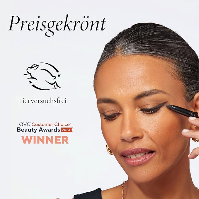 LAURA GELLER NEW YORK Kajal Longwear Kohl Eyeliner Pencil - Royal Quartz - Caffeine and Vitamin E - Smooth & Blendable Liner - Built-In Sharpener