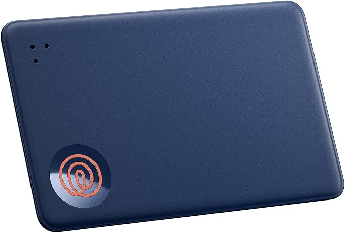 Life360 Tile Slim - Wallet Finder, Bluetooth Tracker and Item Locator for Luggage Tags, Passports and More. Both iOS and Android Compatible. Phone Finder. 1-Pack (Navy Blaze)