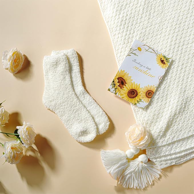 Sunshine Hugs in a Box, Thinking of You Gifts for Women & Cozy Care package | Get Well gift, Thank you, Birthday, Sending Sunshine