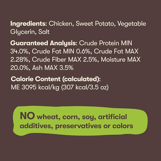 Pet 'n Shape Sweet Potato Chews Jerky Dog Treats - 8 Ounce | Sweet potato recipe, Limited ingredients, Wheat and soy free, Bite-sized snack, For all life stages