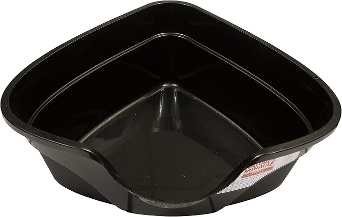 Nature's Miracle Advanced Hooded Corner Cat Litter Box, Set of 6 | Extra-Large Litter Box for Multi-Cat Households, Space-Saving Corner Design, Charcoal Filter Absorbs Odor, Non-Stick Surface