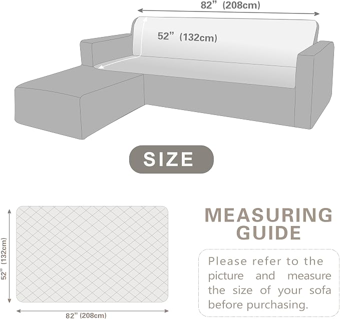 Dogs/Cats Bed Mats, Dog Pad Washable Removable Couch Cover with Anti-Slip Back, Plush Long Fur Mat, Perfect for Small, Medium and Large Dogs.(Light Gray, 52"x82")