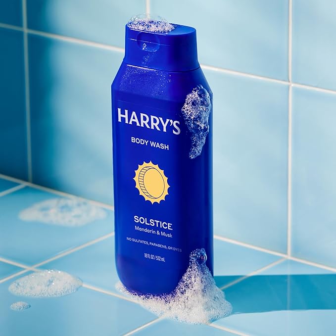 Harry's Men's Body Wash - Solstice - (3 Pack) 18 fl oz - Shower Gel for Men - No Parabens, Sulfates, or Dyes