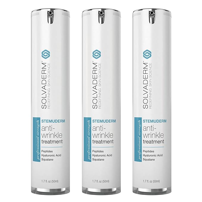 Stemuderm Face & Eye Cream - Anti Aging Skincare - Daily Moisturizer for Fine Lines, Wrinkles & Eyebags - Supports Production of Collagen & Elastin - Organic Stem Cell Complex - 1.75 oz (Pack of 3)