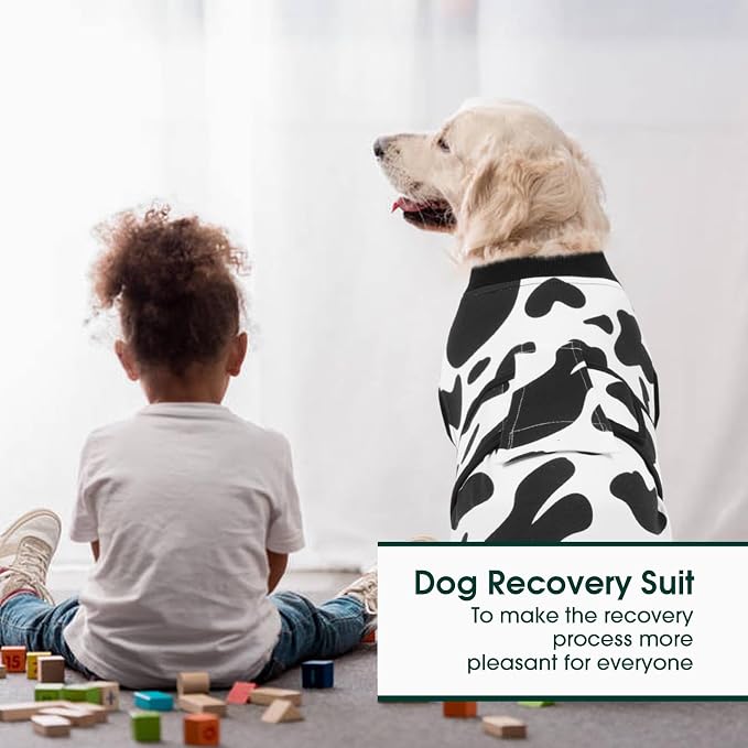 Kuoser Recovery Suit for Dogs Cats, Soft Dog Surgery Suit Female Male Spay | Professional Dog Onesie for Surgery, Substitute E-Collar & Cone, Prevent Licking Dog surgical suit Pet Neuter Suit