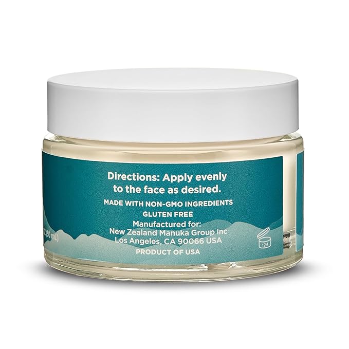 MELORA Manuka Honey Moisturizing Face Cream (1.7 Oz) - Face Moisturizer with Manuka Honey & Oil for Dry or Sensitive Skin - Anti-Aging Cream Facial Moisturizer for Women & Men