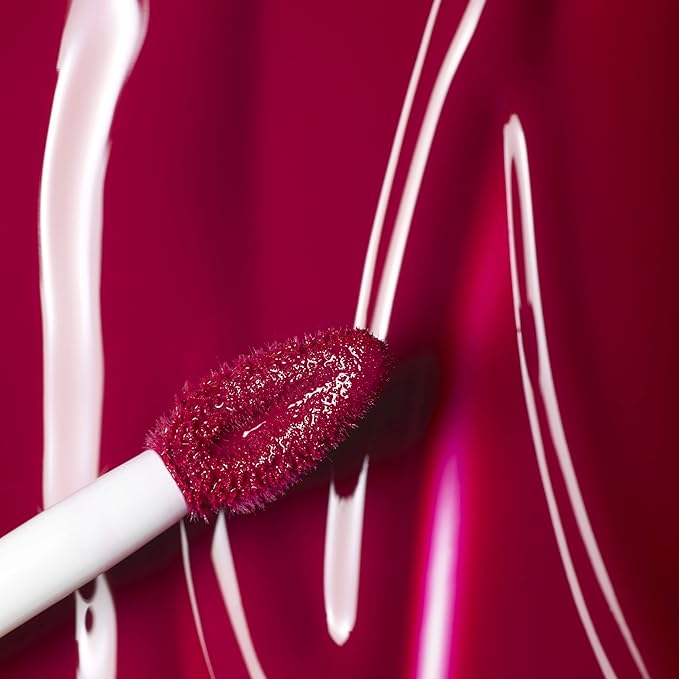 3ina MAKEUP - Vegan - Cruelty Free - The Lip Gloss 385 - Burgundy Lip Gloss - Mirror-effect - Glossy Look - Creamy Texture - Highly Pigmented - Lip Gloss with wand