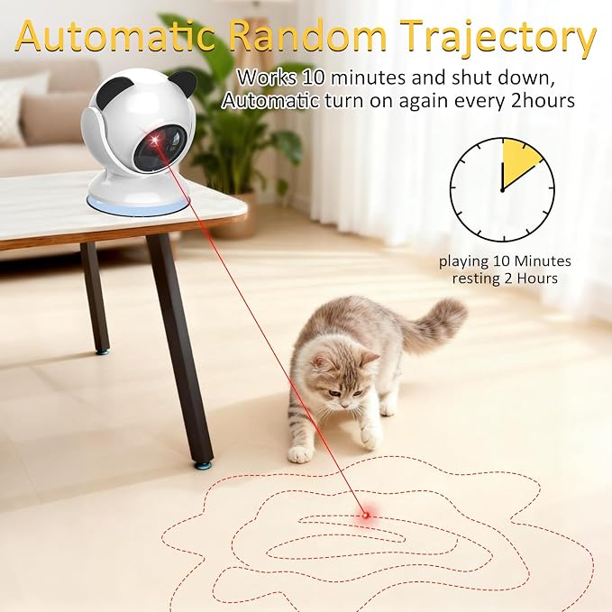 umosis Automatic Cat Laser Toy Interactive Cat Toys for Indoor Cats/Kitty/Dogs,Laser Cat Toys for Bored Indoor Adult Cats