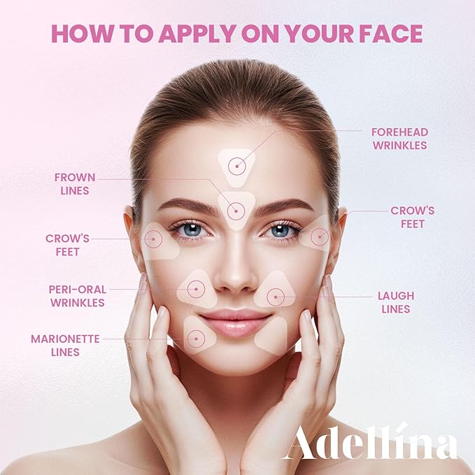 New Anti Facial Wrinkle Patches: Anti Wrinkle Patches Overnight - Smile Line Pathces - Facial Wrinkle Patche for Forehead, Smile Line, Under Eye 144 Pcsx 1Pack