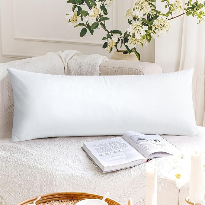 Artscope Luxury Velvet Lumbar Pillow Cover Super Soft Decorative Rectangle Pillowcases Soft Solid Cushion Cases for Couch Sofa Bedroom Car Decor 14x36 Inch White