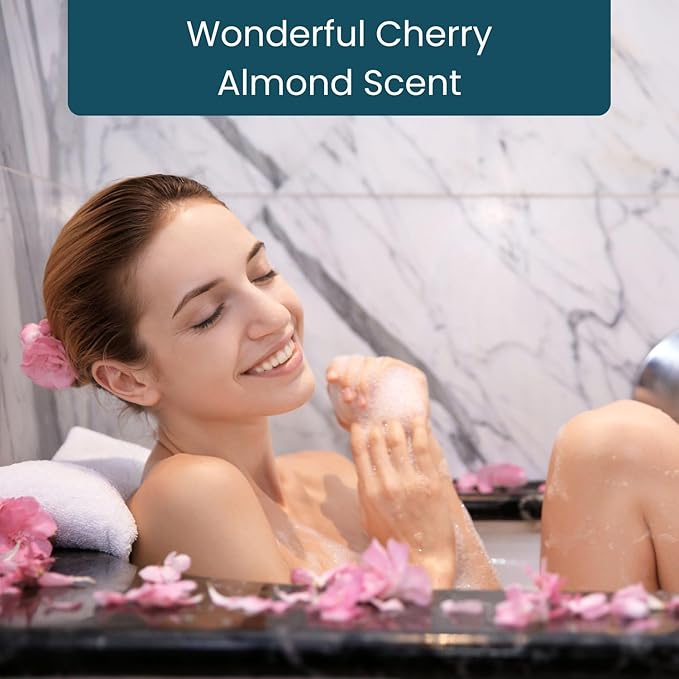 Goat Milk Soap Bar, Cherry Almond (3 Pack) - Premium, Handmade w/Real Milk in USA - Hand & Body Goat Soap - Dry Skin, Gentle, No Dyes - (Large, 5oz)