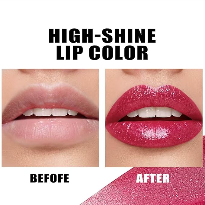 Purple Red Lipstick For Women Matte Nude Glitter Highly Pigmented Moisturizing Lip stick Hypoallergenic Waterproof Long Lasting Lipsticks Quick Makeup Lightweight Portable # 07