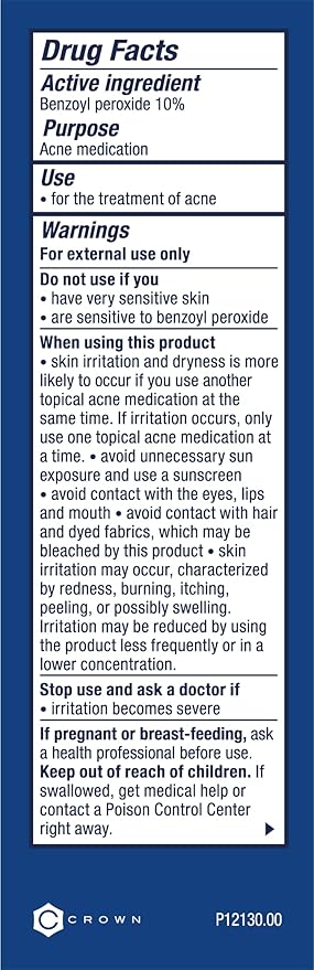 PanOxyl Acne Foaming Wash Benzoyl Peroxide 10% Maximum Strength Antimicrobial, 3 Oz, Pack of 2