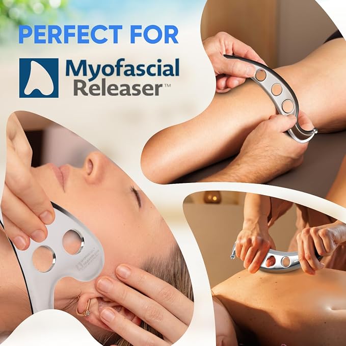 Myofascial Releaser Emollient Balm for IASTM & Gua Sha – Non-Greasy Massage Balm for Tool Glide and Bodywork – Natural, Hypoallergenic, Unscented Massage Balm Alternative to Oil (100g)