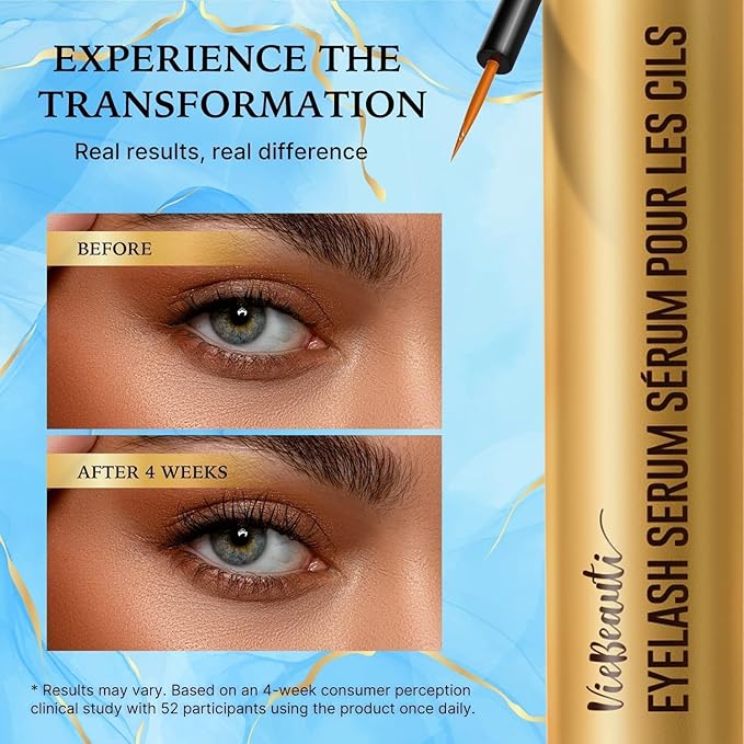 VieBeauti Eyelash Serum for Daily Lash Care, Gentle PGA-Free Lash Conditioning Serum to Support Healthier Looking Lashes, Vegan & Cruelty-Free