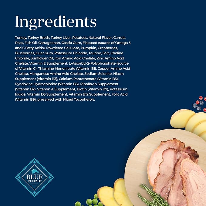 Blue Buffalo Basics Turkey Adult Grain-Free Wet Cat Food, 3 oz, 24 ct | Real Turkey #1 Ingredient, Limited Ingredient Diet, Promotes Gentle Digestion, Nourishes Skin & Coat