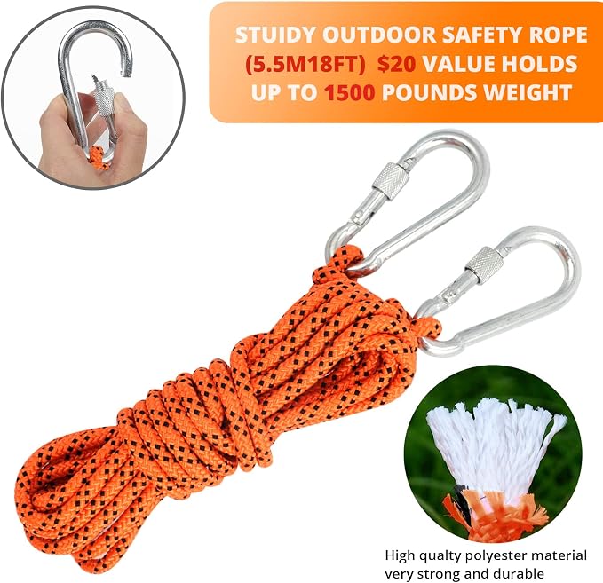 TRSMIMA Spring Pole Rope Toys - Spring Pole for Dogs