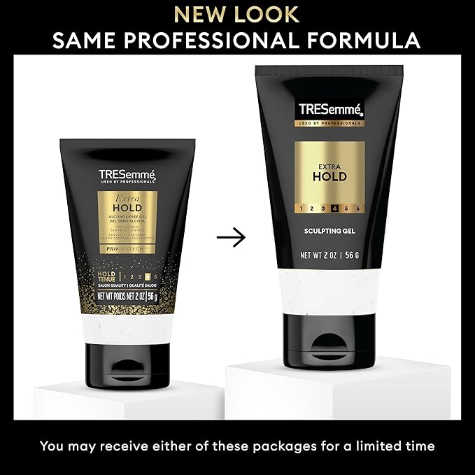 TRESemmé Hair Gel Extra Hold Pack of 24 For an Strong Hold and Lasting Shine Extra Firm Control Styling Gel for All Hair Types 2 oz