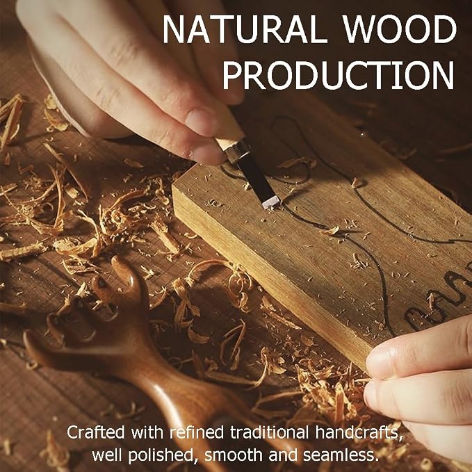 OULIGET Natural Wooden Nose Guasha Massage Tools Anti-Static, Eyes Facial Wood Gua Sha Tool,face Manual Massager Tool, Multifunctional Handheld Meridians Acupoint Massage Tool,1 Pieces.