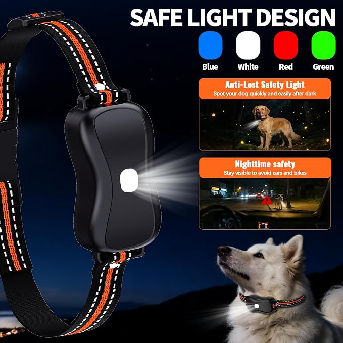 Shock Collar for Dogs 2 Pack, 4000FT IP67 Waterproof 2 Dog Training Collar 4 Training Modes, Shock Collar with Remote Control for Dogs with Light, E Collars for Small Medium Large Dogs (5–150Lbs)