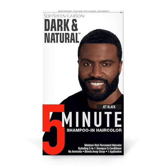 SoftSheen-Carson Dark & Natural 5 Minute Shampoo-In Haircolor, Jet Black