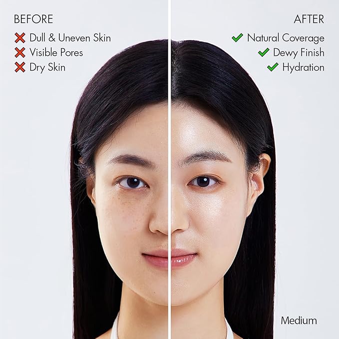 AGE20'S Signature Essence Pact SPF 50+ | Pack of 1 | 23W BEIGE | Cream Foundation, Dewy Finish, Natural Coverage | Korean Cushion Foundation