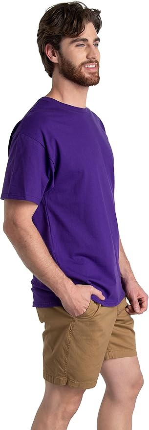 Fruit of the Loom Men's Eversoft Cotton Odor Control & Breathable Moisture Wicking T-Shirts