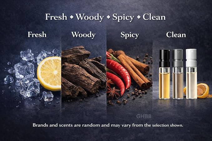Men’s Cologne Sample Discovery Set – Top Designer High-End Luxury Fragrance Mini Vial Sampler | Random Assortment Travel Gift Pack for Husband, Dad, Boyfriend – Holiday & Party Gift (12 Pieces)