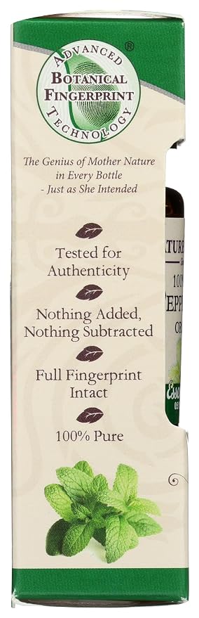 Nature’s Answer USDA Organic Peppermint Essential Oil, 100% Pure | Natural Aromatherapy Oil for Diffuser/Humidifier, Steam Distilled 0.5 fl oz. (15ml) | Made in USA