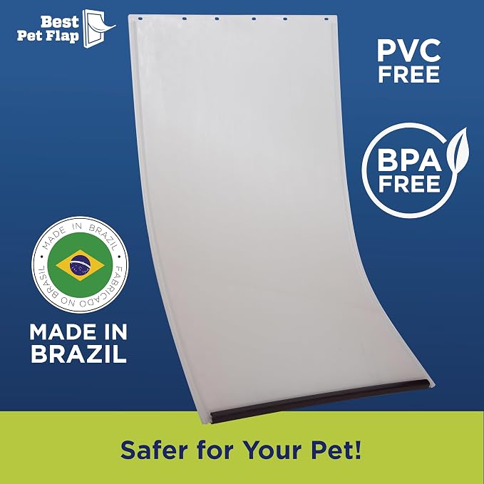 Best Pet Flap XL Replacement Dog Door Non PVC Flap Fits PetSafe PAC11-11040 - Measures 13 1/8" x 24 7/8" Longer Lasting, Most Energy Efficient, Less Shrinkage, BPA Free | Fits PetSafe PAC11-11040, Measures 13 1/8" x 24 7/8", Longer Lasting, Most Energy...