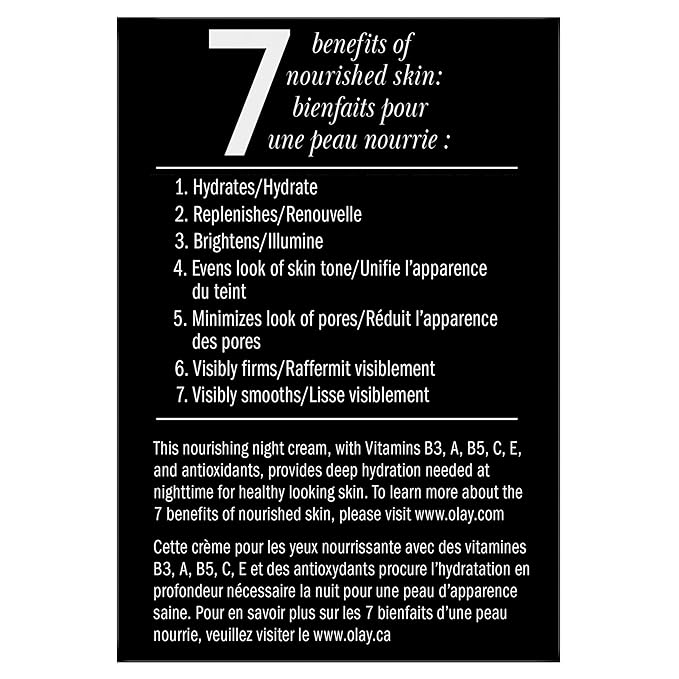 Olay Total Effects Night Firming Cream Face Moisturizer,1.7 oz,(Pack of 2)
