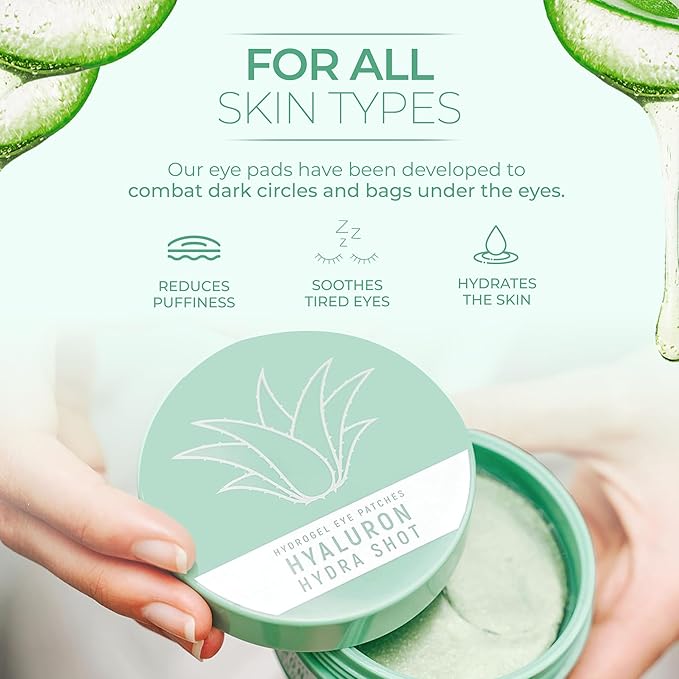 Victoria Beauty Hyaluronic Eye Pads Against Dark Circles with Niacinamide and Aloe Vera