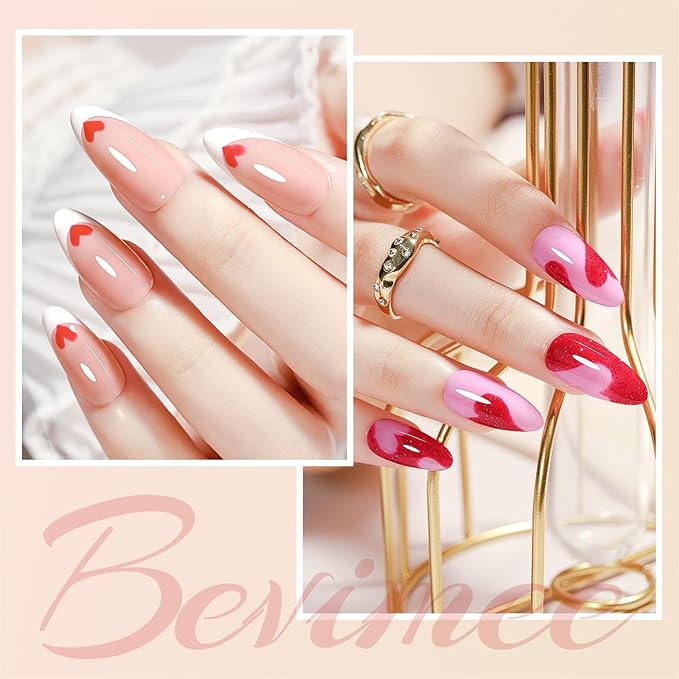 Nude Nail Polish Set: Quick Dry Pink Nail Lacquer Non Gel Regular Sheer Colors White Light Pink Natural Fingerpolish Fast Drying DIY Gift for Women, 6 Colors 8lm/0.27fl.oz