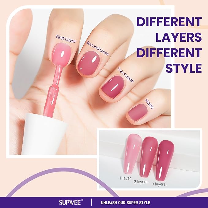 Sheer Nude Quick Dry Nail Polish, 16ml Air Fast Dry Regular Nail Polish Lacquer High Glossy Fall Finger Nail Manicure DIY Nail Art Salon Gift for Women Girl