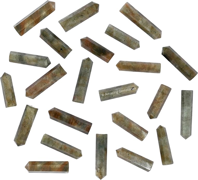 Amazing Gemstone Crystal Points Bulk Healing Crystals & Stones - Premium Single Terminated Healing Wand Point Bulk Crystals for Crafts, Crystal Grid, DIY Work